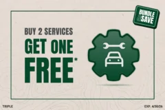 BUY 2 SERVICES, GET 1 FREE